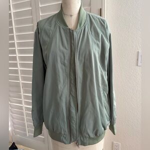 Sage Green Bomber Jacket